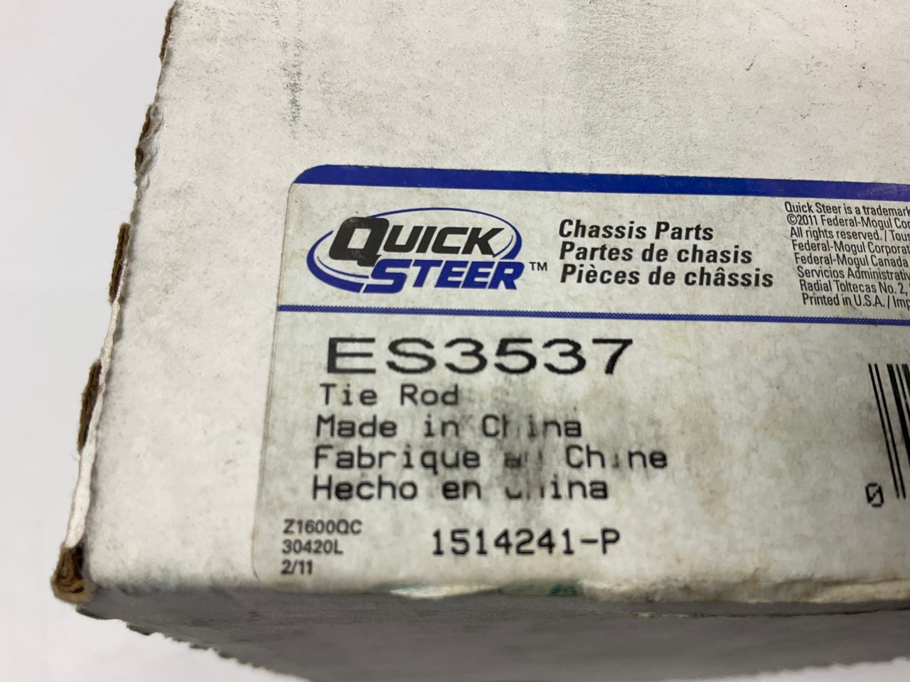 Quick Steer ES3537 Steering Tie Rod End - Front Outer