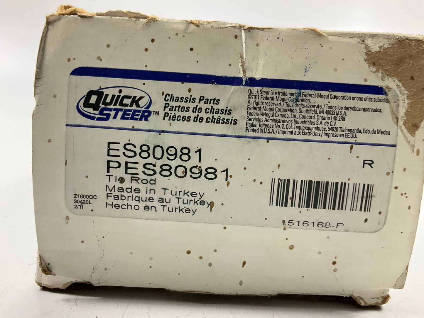 Quick Steer ES80981 Front Left Outer Steering Tie Rod End