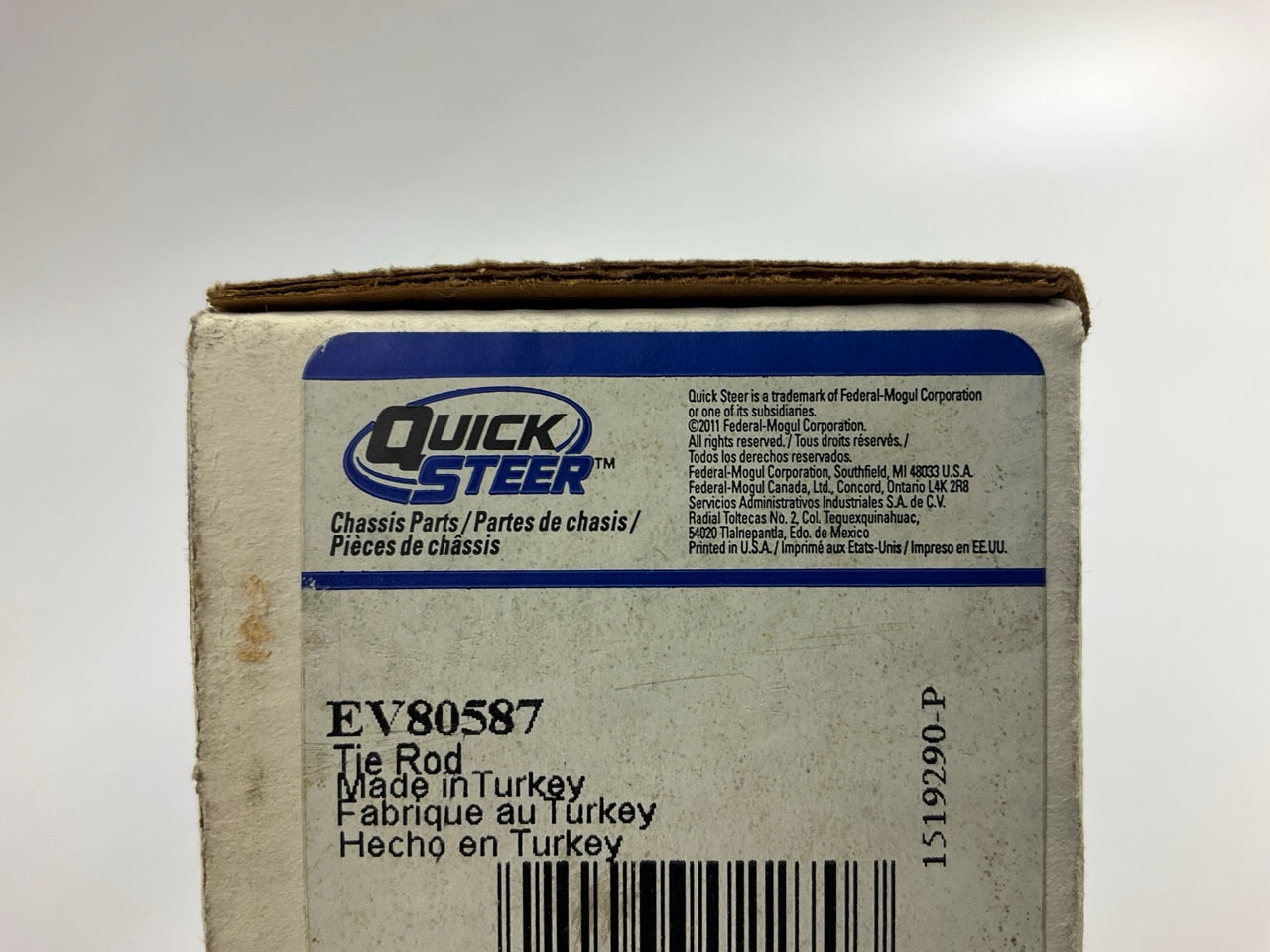 Quick Steer EV80587 Front Inner Steering Tie Rod End