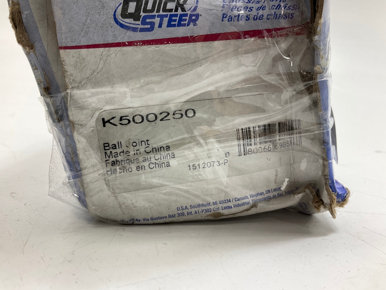 Quick Steer K500250 Front Lower Suspension Ball Joint