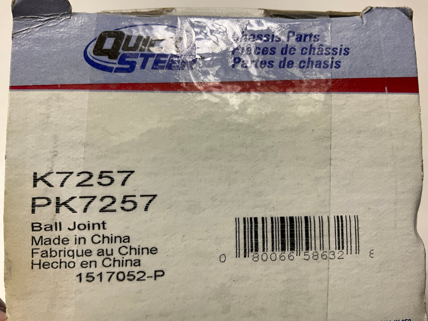 Quick Steer K7257 Front Lower Suspension Ball Joint