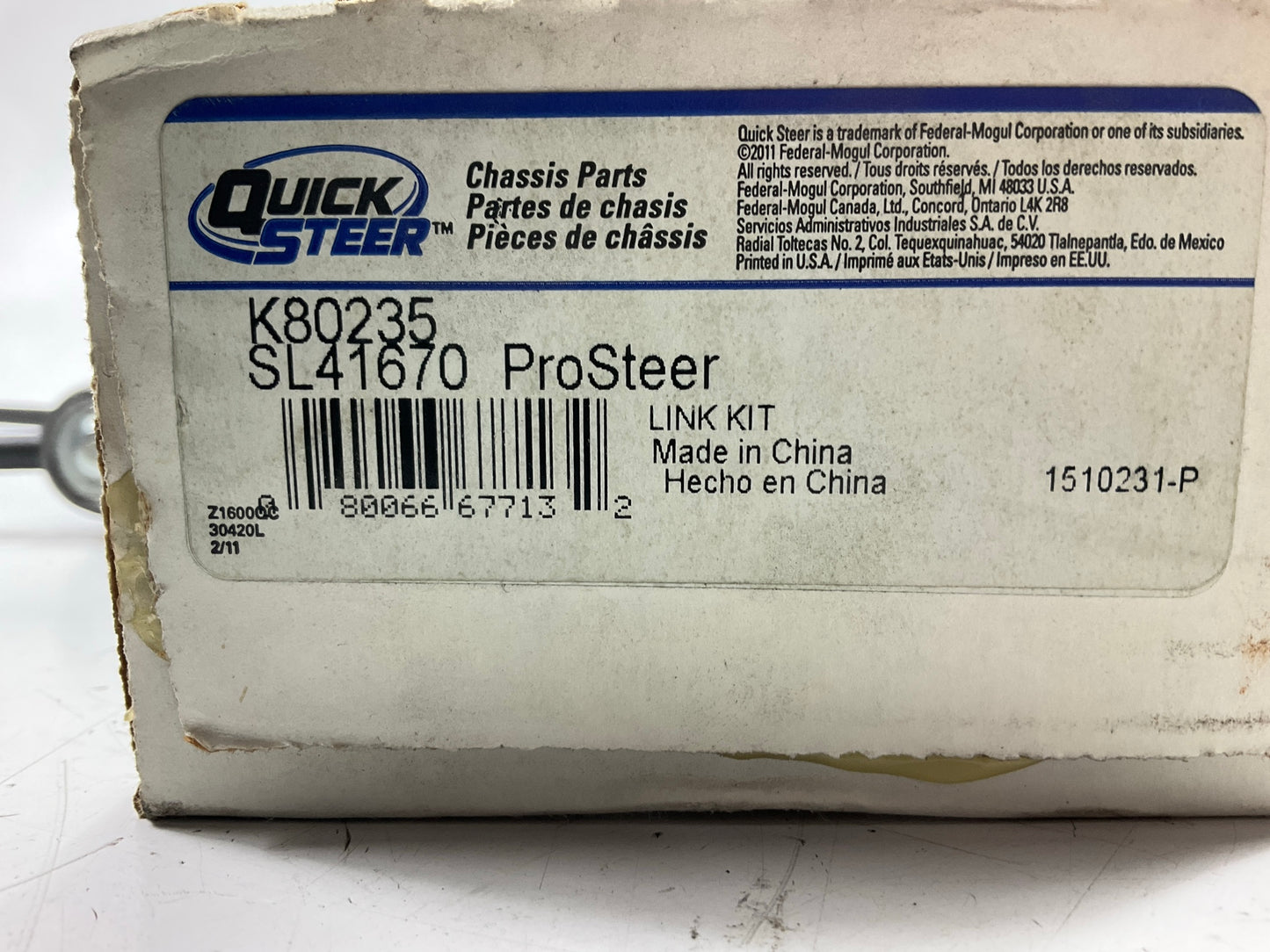 (2) Quick Steer K80235 Front Suspension Stabilizer Sway Bar Link Kit