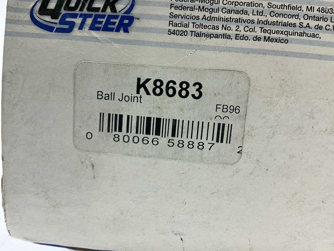 Quick Steer K8683 Front Lower Suspension Ball Joint 1995-2000 Contour, Mystique