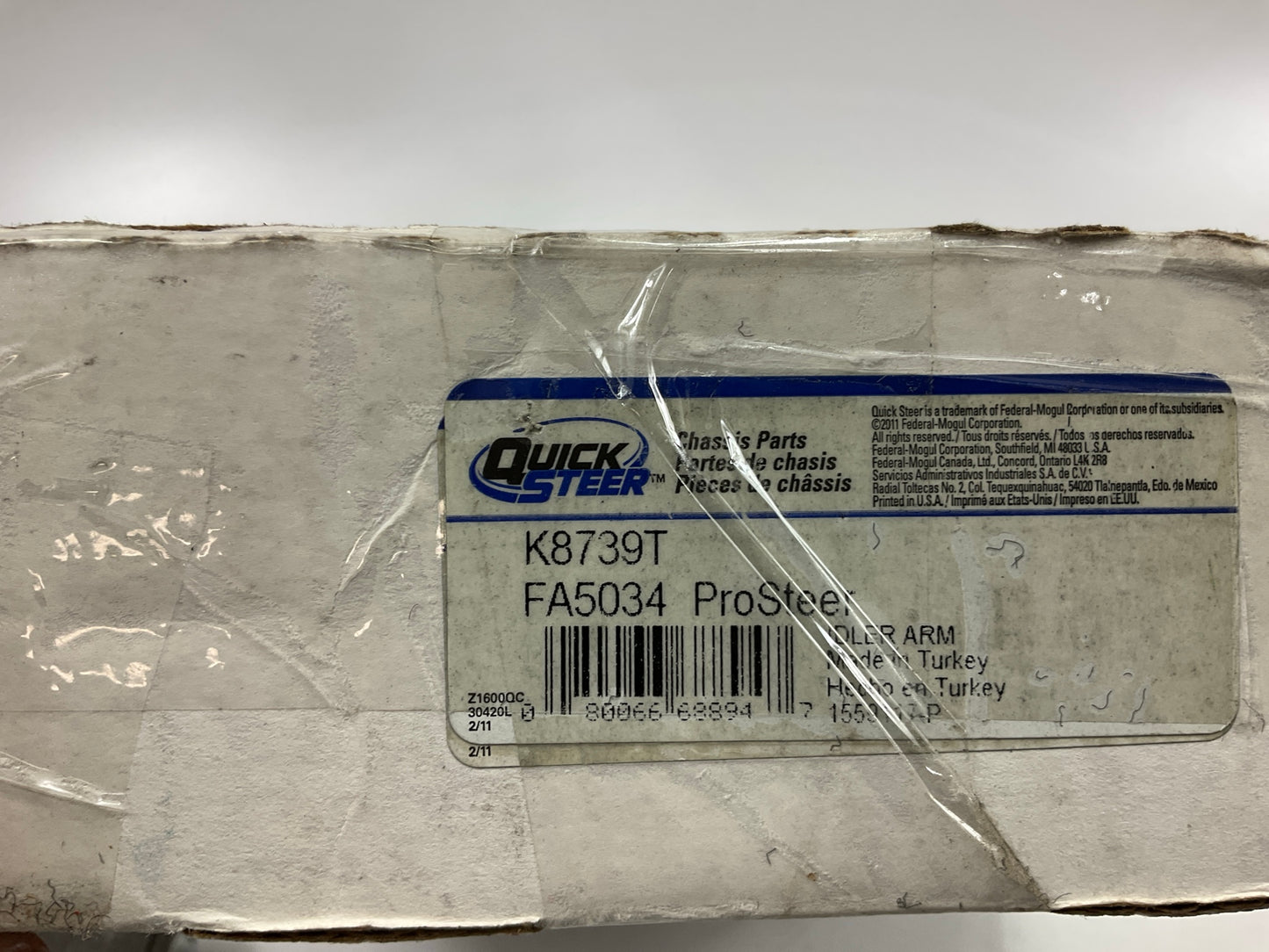 Quick Steer K8739t Steering Idler Arm