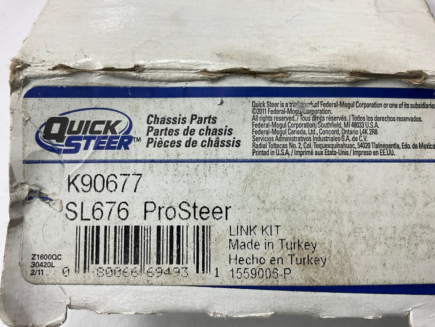 Quick Steer K90677 Front Left Suspension Stabilizer Sway Bar Link Kit