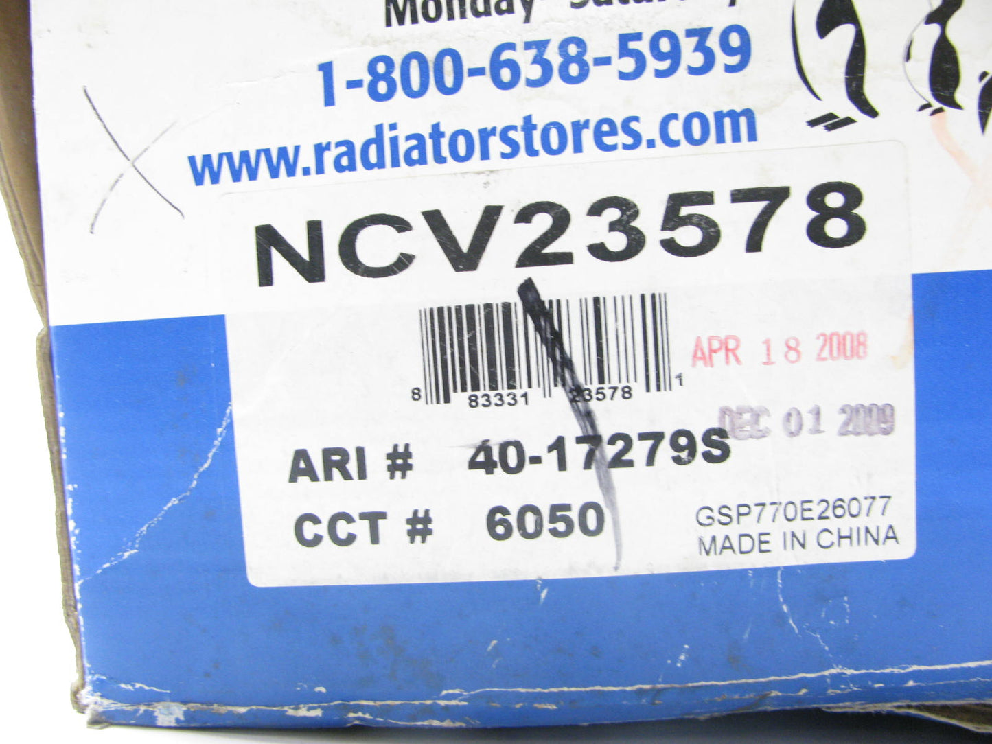 Radiator Store NCV23578 Front Right CV Axle Assembly