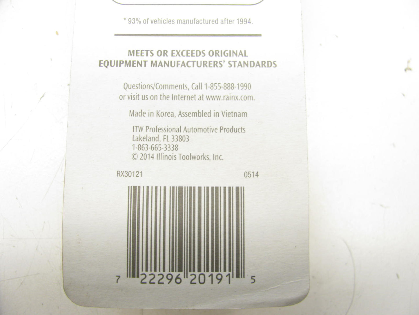 Rain-x RX30121 Windshield Wiper Blade 21'' Inches