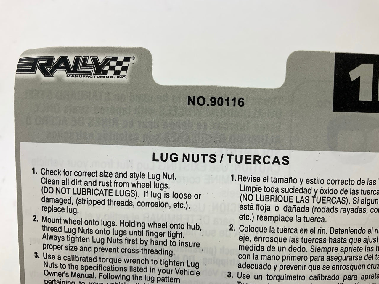 Rally 90116 Wheel Lug Nuts 12MM X 1.5 Open End