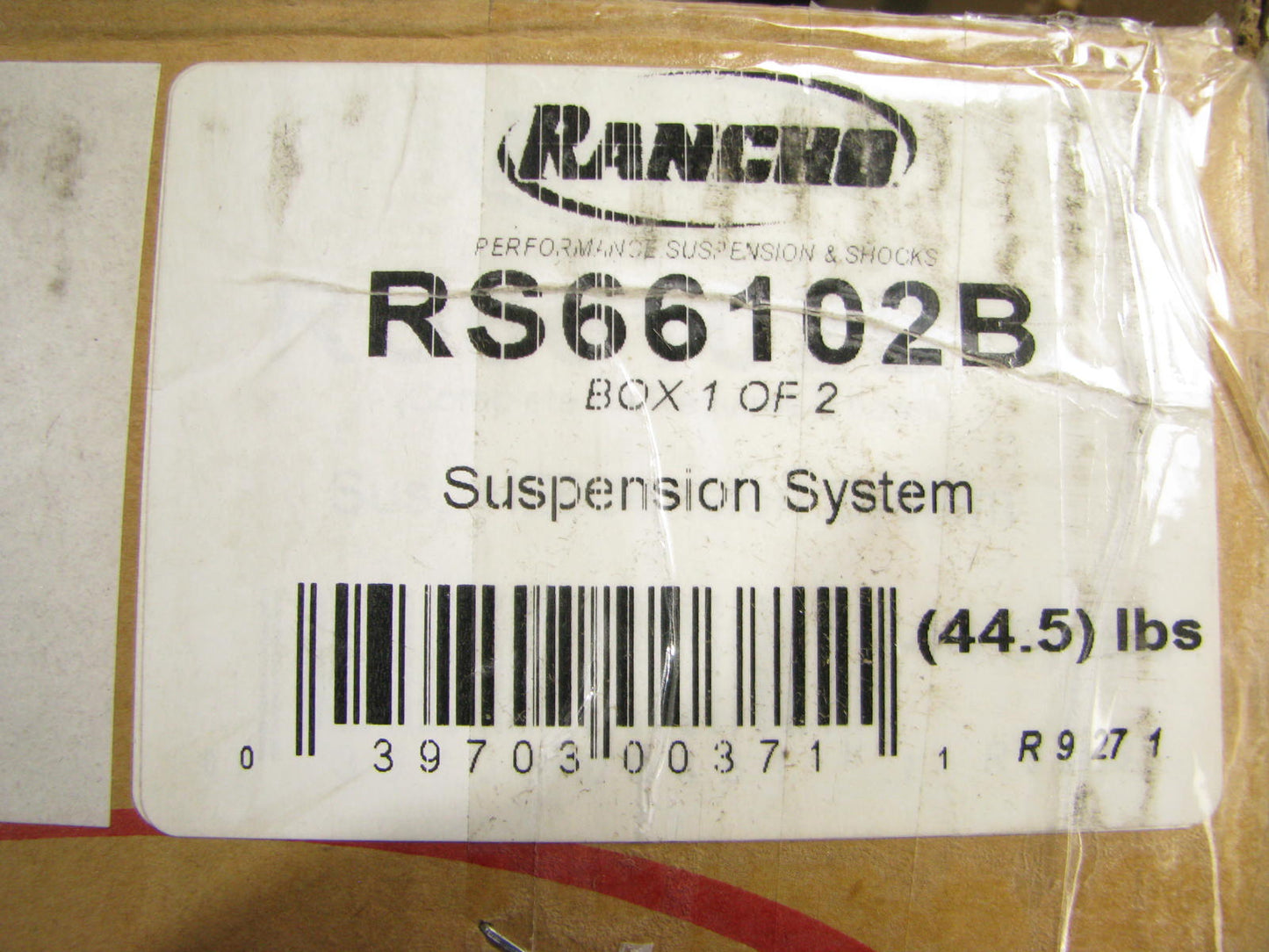 ''PARTIAL KIT'' Rancho RS66102B - MISSING PARTS