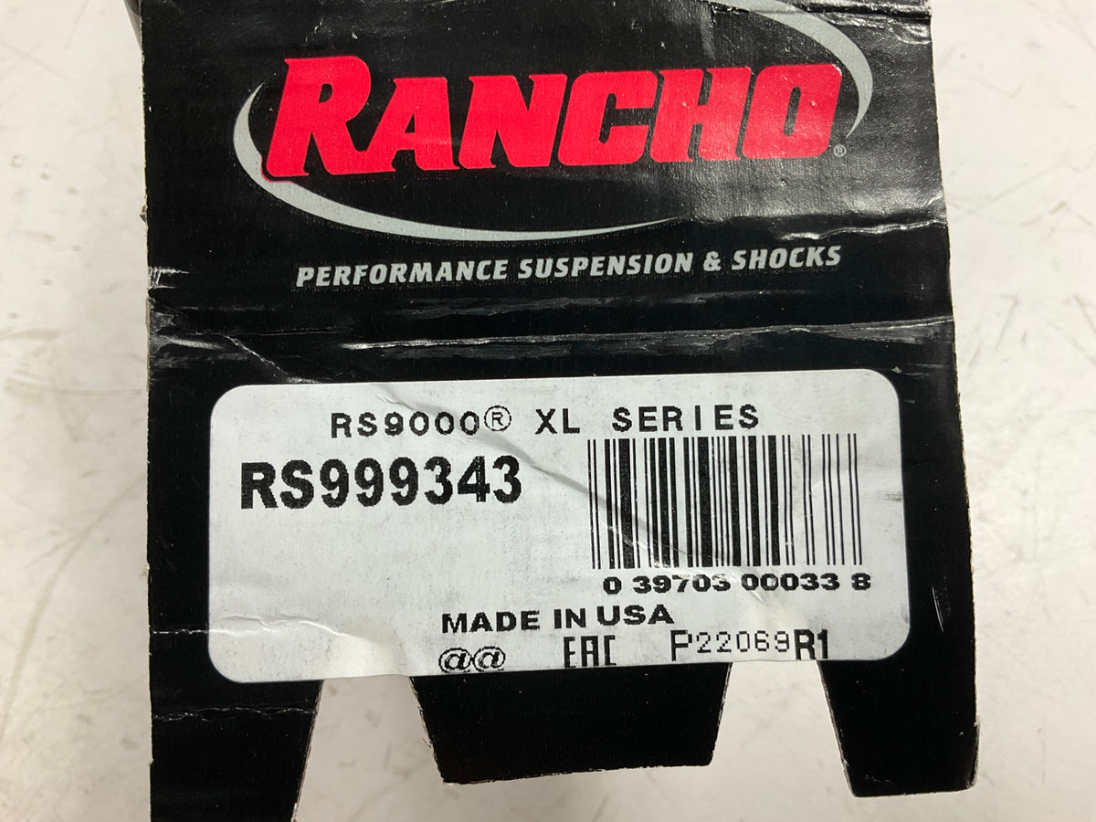 (2) Rancho RS999343 RS9000XL Adjustable Shock Absorber, 15.65'' COMP 8.97'' TRAVEL