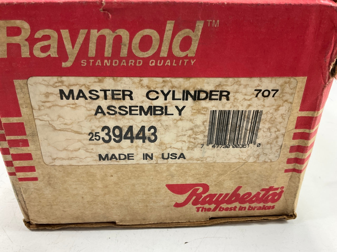 REMAN. Raybestos 2539443 Brake Master Cylinder ( With Power Brakes)