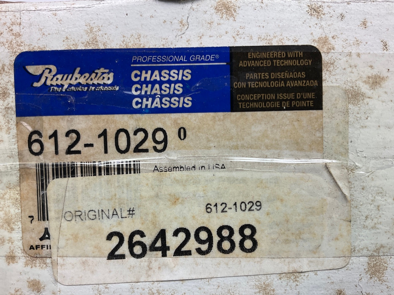 Raybestos 612-1029 Front Alignment Caster / Camber Adjust Bushing