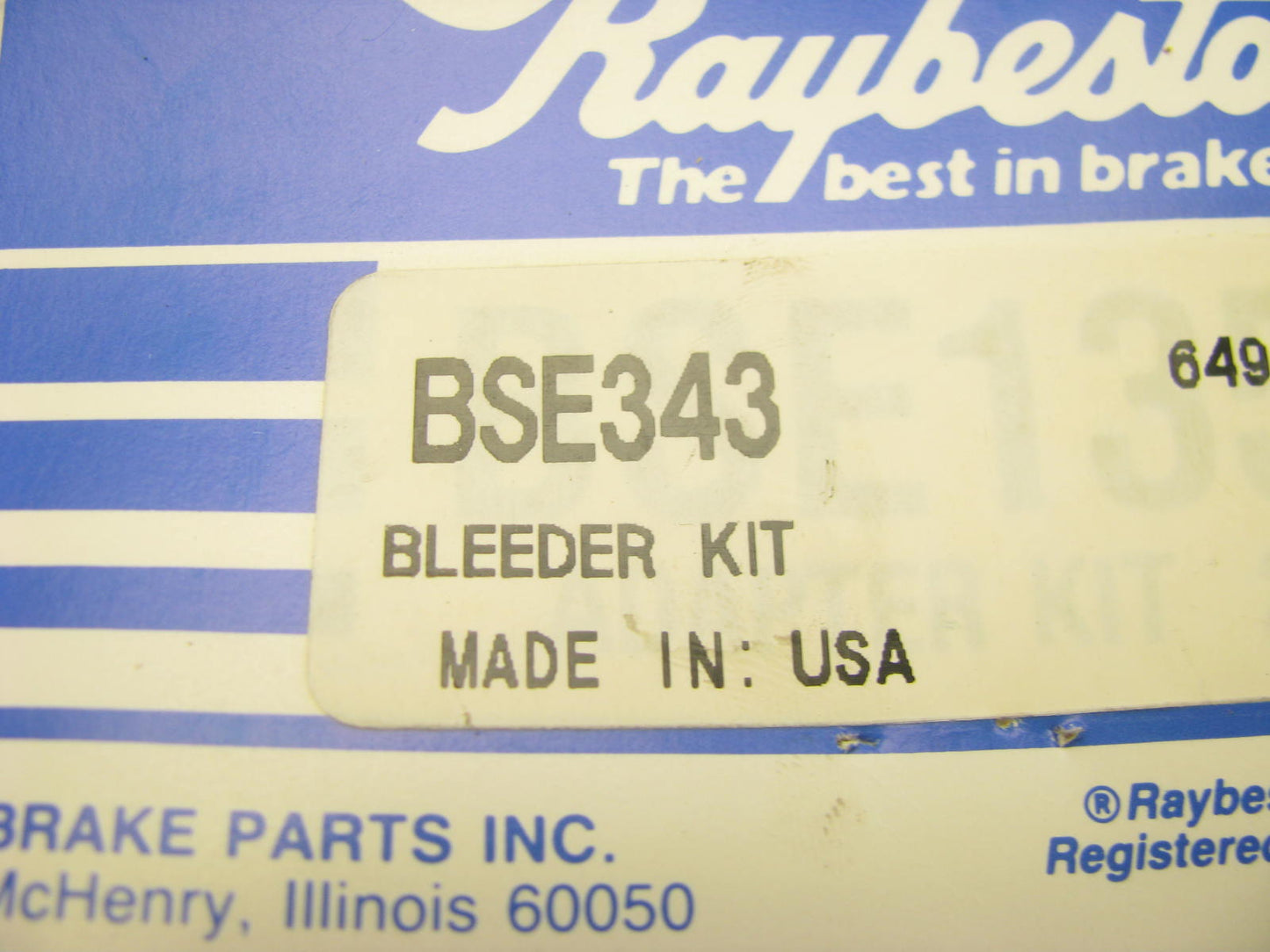 Raybestos BSE343 Brake Master Cylinder Universal Bleeder Kit W/ 12'' Lines