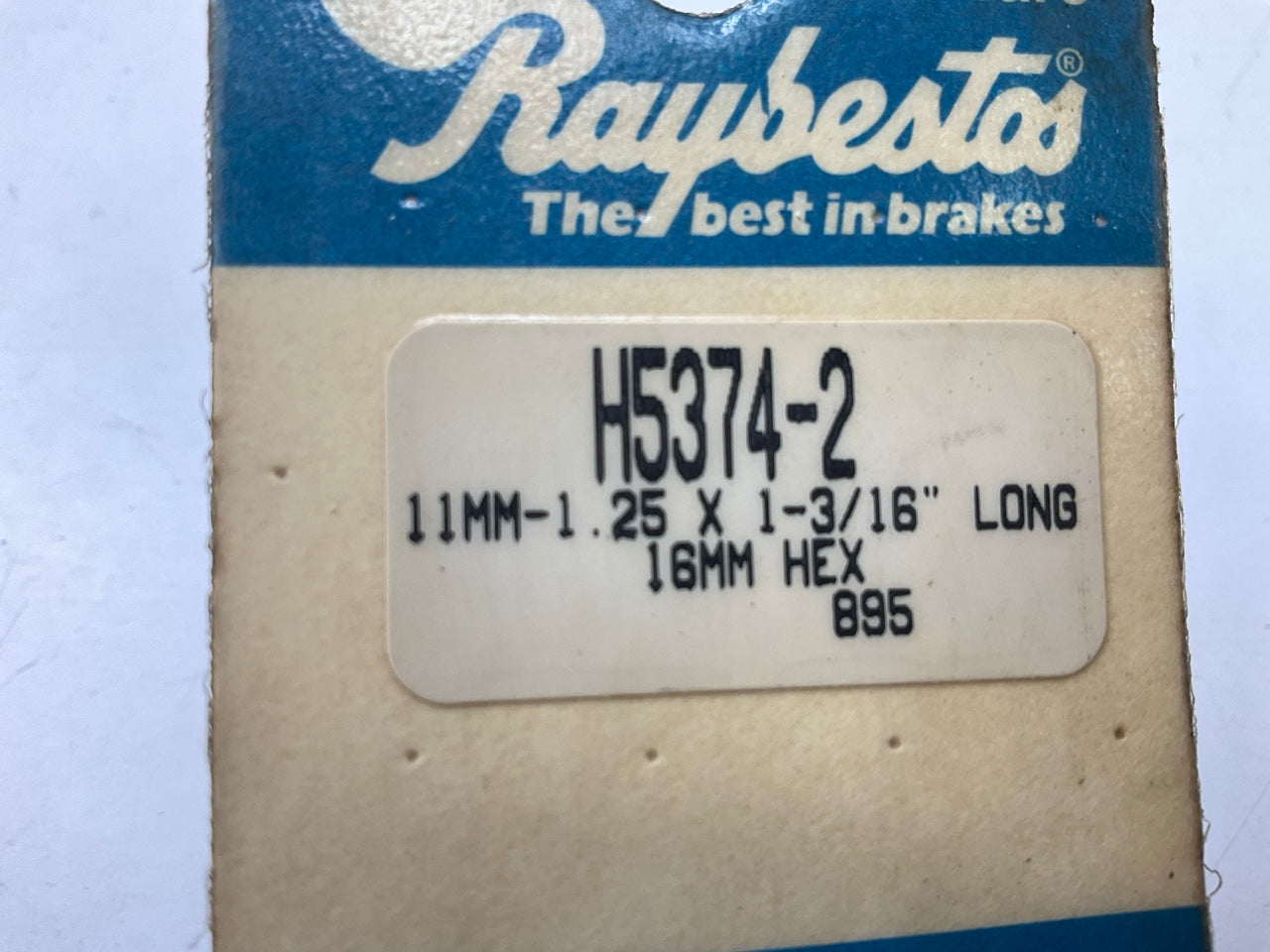 Raybestos H5374-2 Brake Hydraulic Banjo Bolt