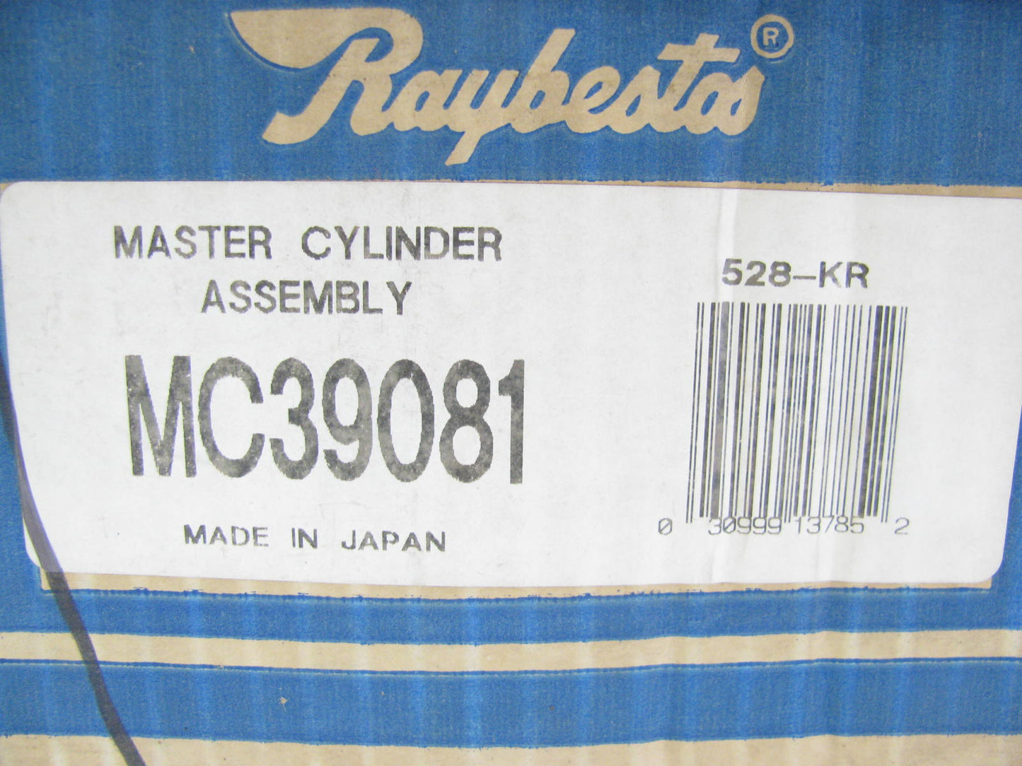 Raybestos MC39081 Brake Master Cylinder Assembly