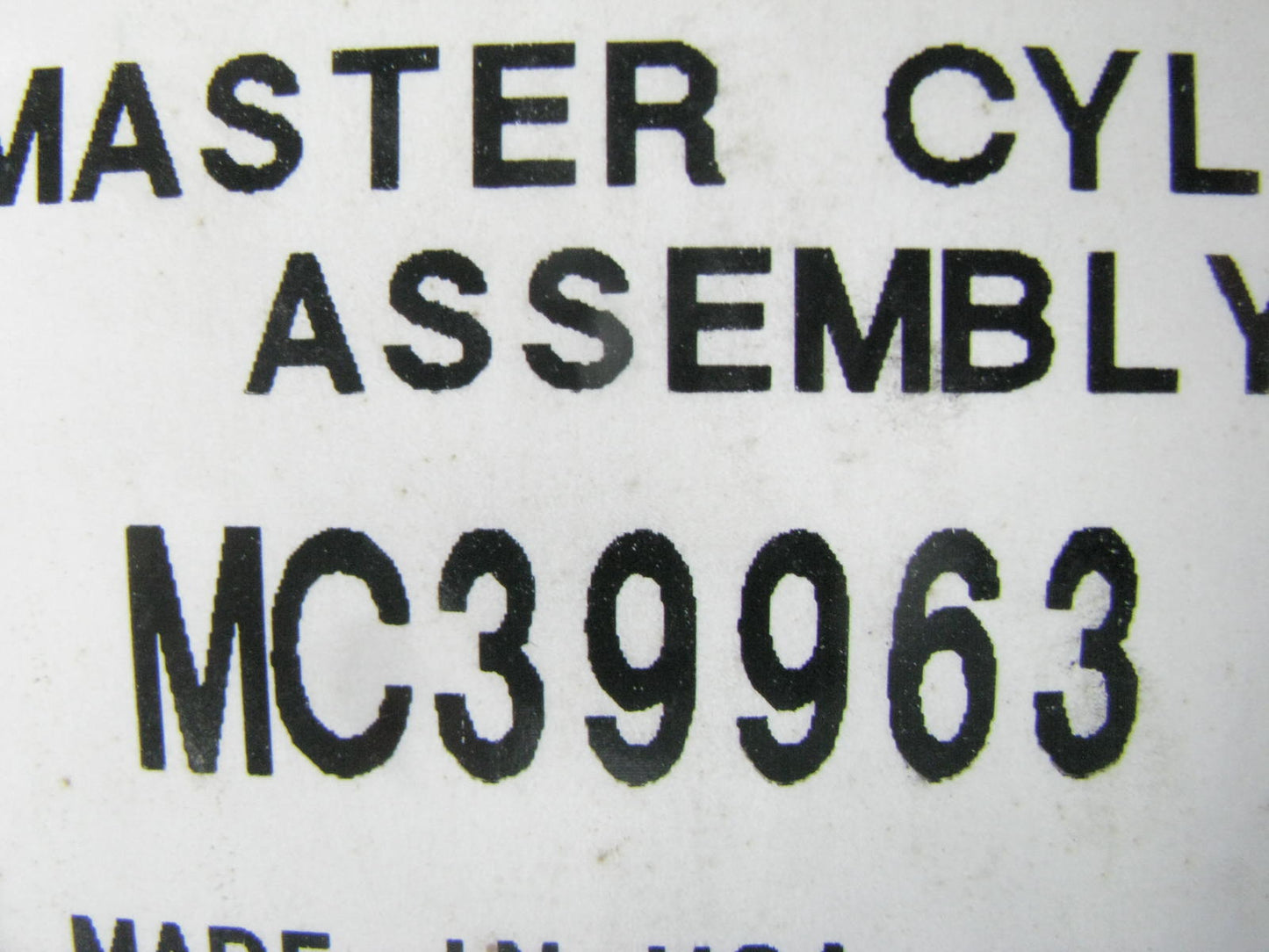 Raybestos MC39963 Brake Master Cylinder for 1990-93 Geo Storm
