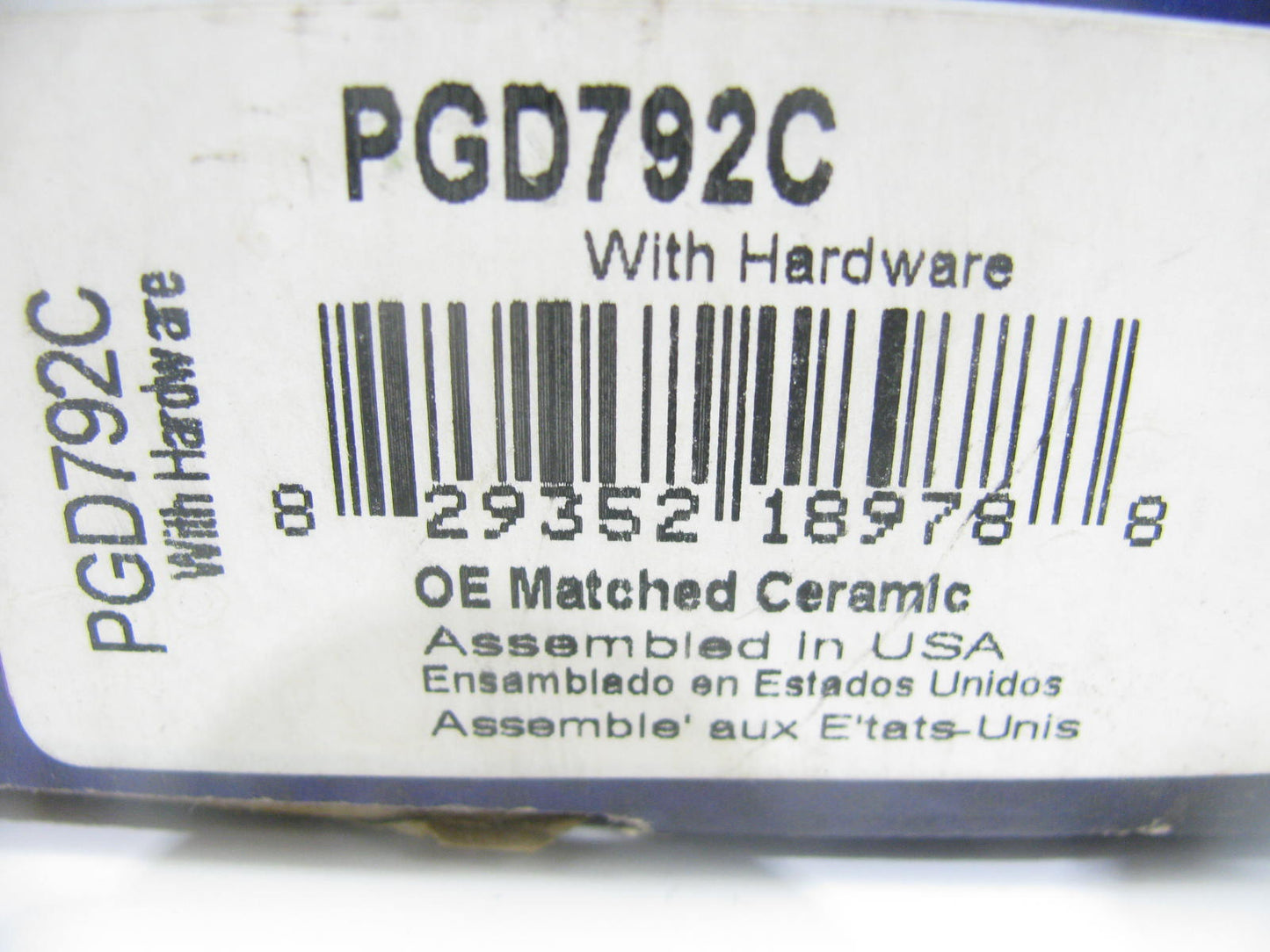 Raybestos PGD792C Ceramic Disc Brake Pads - Rear