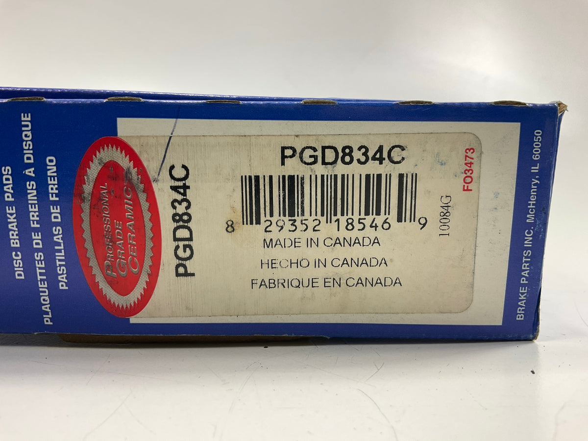 MISSING HARDWARE Raybestos PGD834C Rear Brake Pad Set