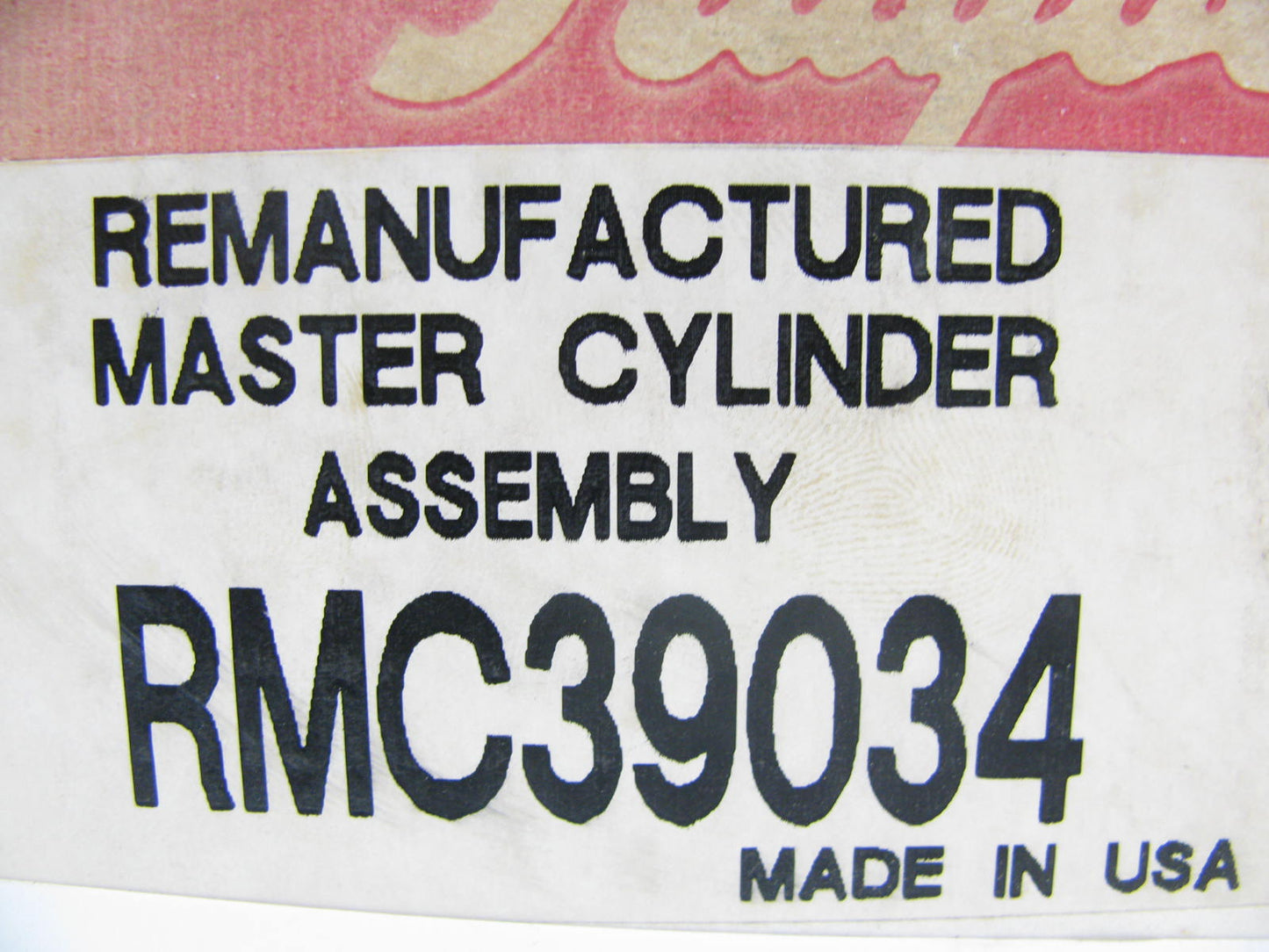 REMAN - Raybestos RMC39034 Brake Master Cylinder W/O RESERVOIR