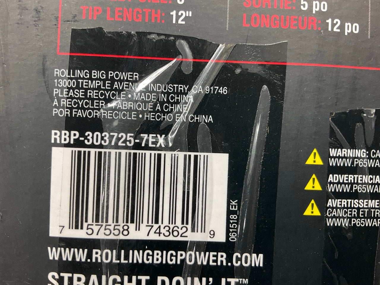 Some Scratches, See Photos - RBP Diesel Truck Exhaust Tip, 4'' Inlet, 5'' Outlet