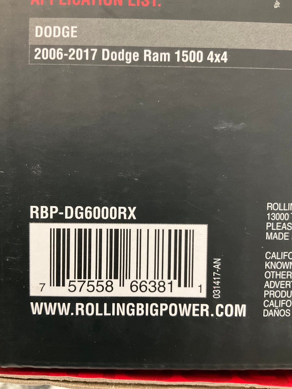 RBP RBP-DG6000RX 2'' Front Leveling Lift Kit For 2006-2017 Ram 1500 4WD 4X4 ONLY