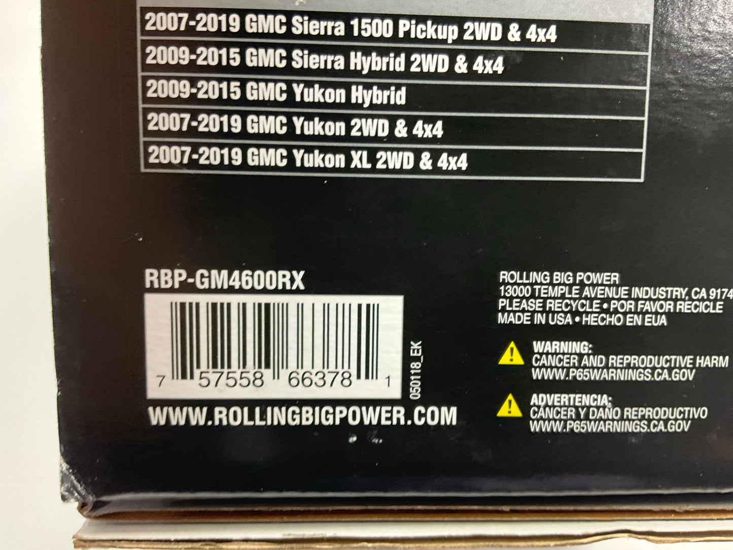 RBP Black 2'' Front Leveling Lift Kit For 2007-2018 Silverado, Sierra 1500, Yukon