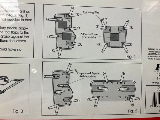 RBP RBP131 Auto Trans Black Pedal Covers For Full Size Diesel Pickup Trucks