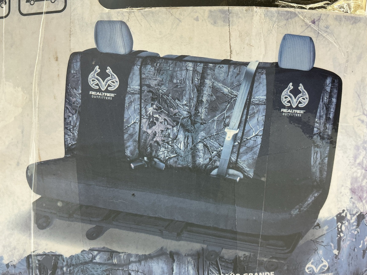 OPEN BOX Realtree Full Size Pickup Truck Benchseat Bench Seat Seat Cover, CAMO