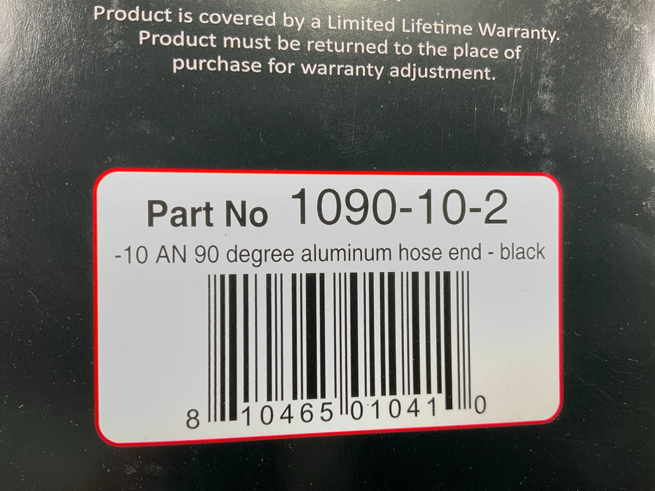 Redhorse 1090-10-2 1000 Series Swivel Seal Hose End Fitting -10 AN Female 90 Deg