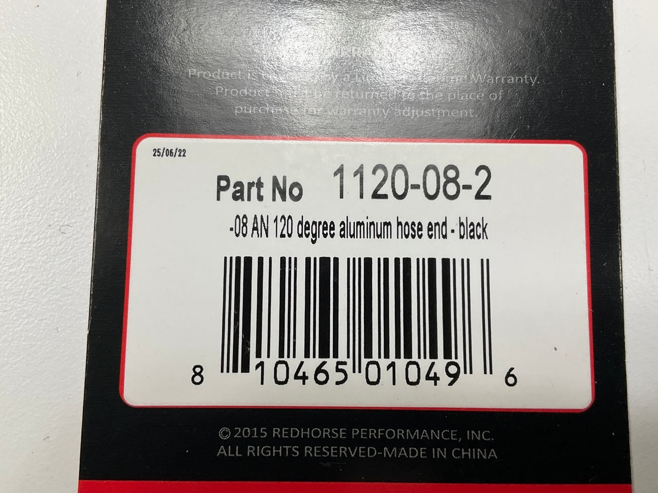 Redhorse 1120-08-2 120 Degree Swivel-Seal -08 Female Aluminum Hose End Fitting