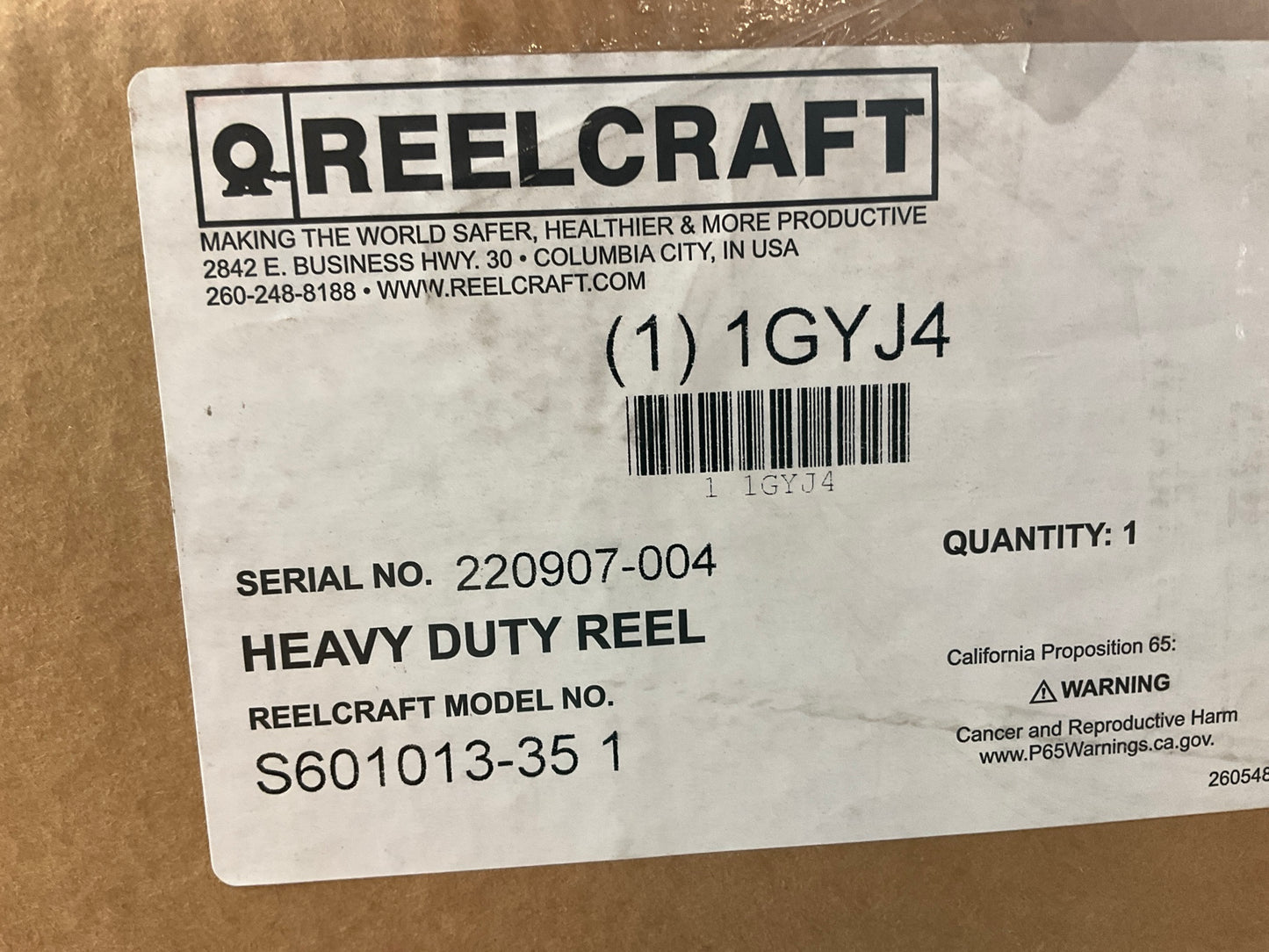 Reelcraft S601013-35 Air / Water Hose - 3/8'' ID, 35' Long, 300 PSI