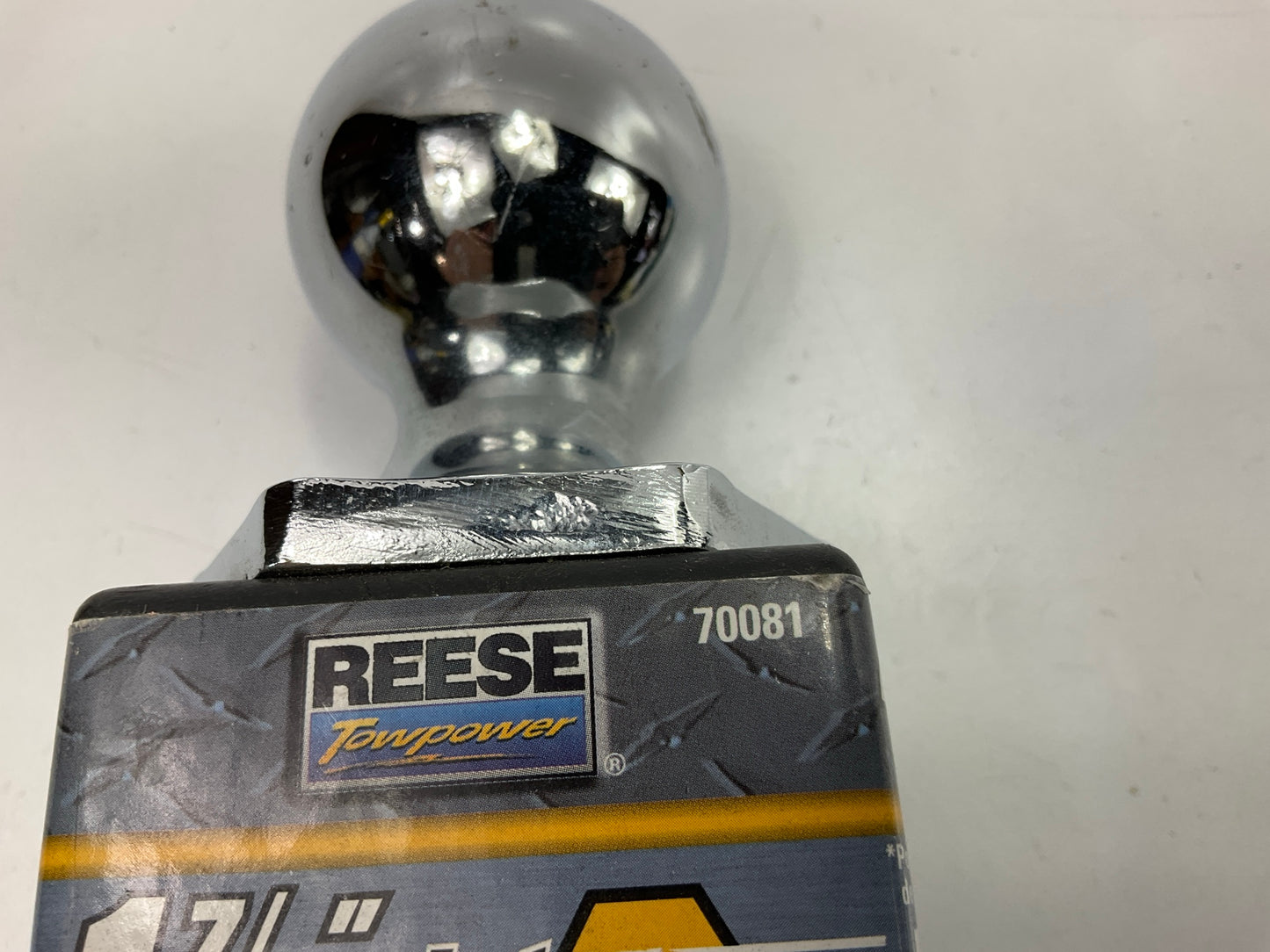 Reese 70081 Trailer Hitch Tow Ball 1-7/8'', 2,000 Lbs. Capacity.