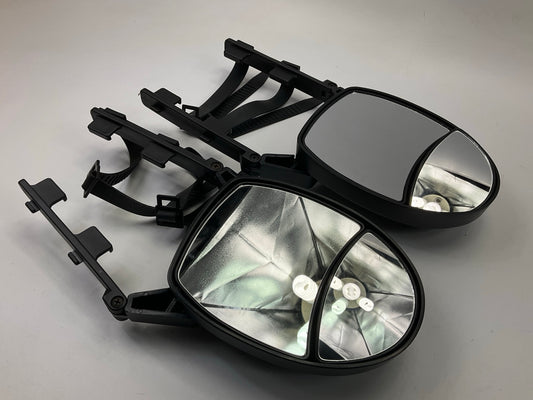 (2) Reese 7034200 Dual View Clip-On Universal Towing Tow Mirrors