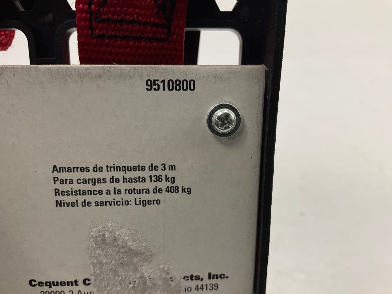 4 / PACK - Reese 9510800 Ratchet Tie Down Straps, 10 Feet Long, 300 Lbs Limit