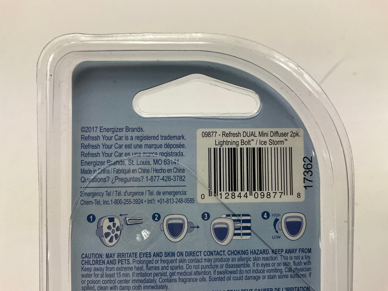 10 Pack - Car Air Freshener Odor Elimination ''Lightning Bolt'' Scent