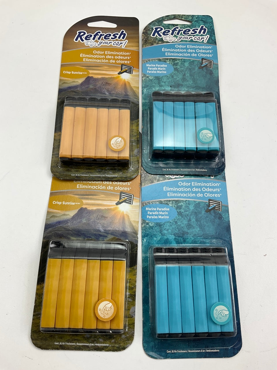 (20) Mixed Packs - Refresh Air Freshener Auto Vent Sticks