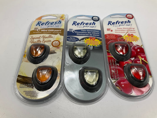 Refresh Your Car Air Freshener Lot: 34 Mixed Assorted Packs, As Shown