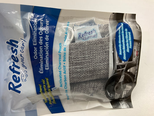 (5) Packs - Refresh Activated Charcoal Pouch 45g Odor Elimator Air Fresheners
