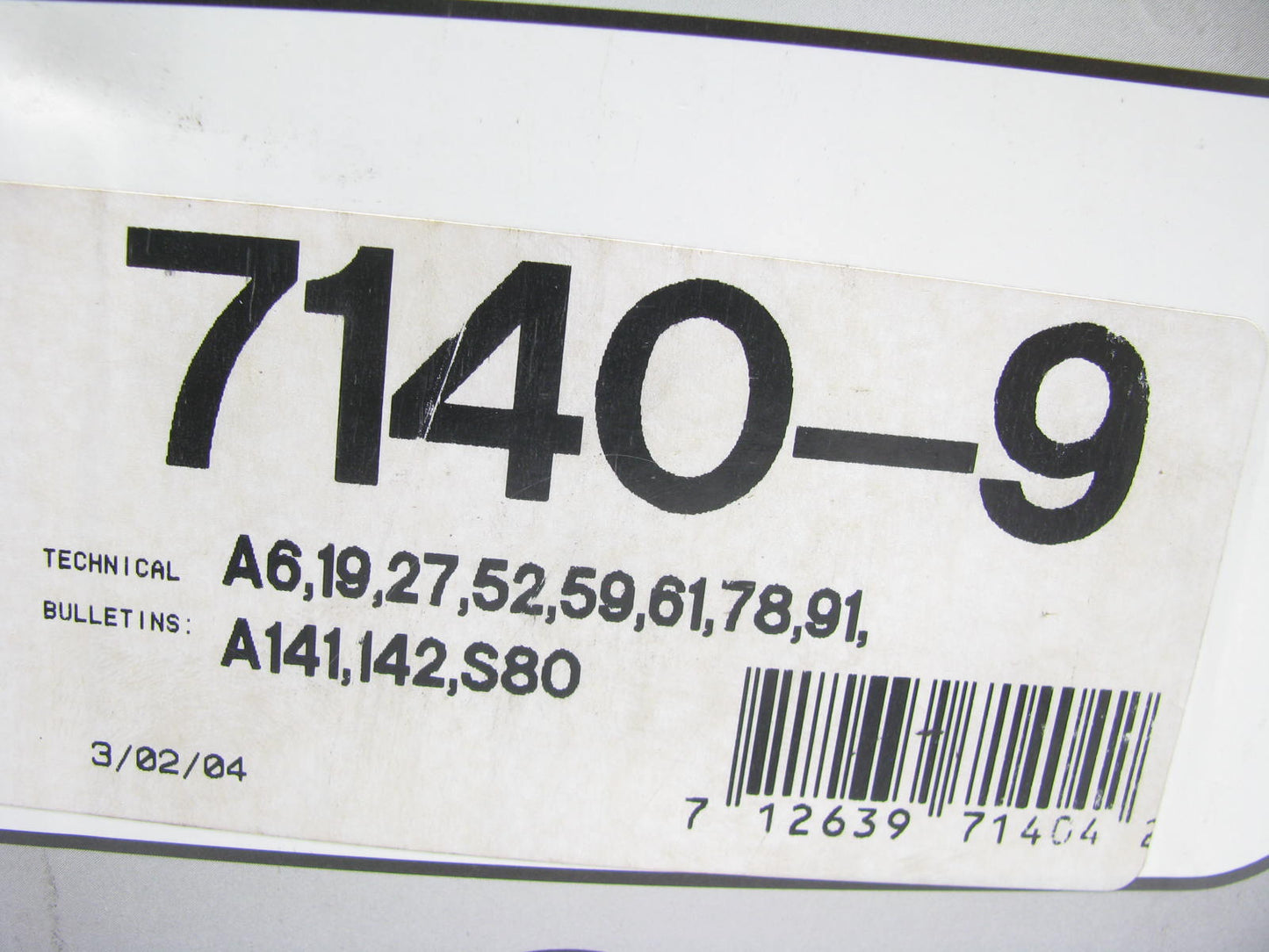 Reliance 7140-9 Remanufactured Alternator - 56-78 Amp