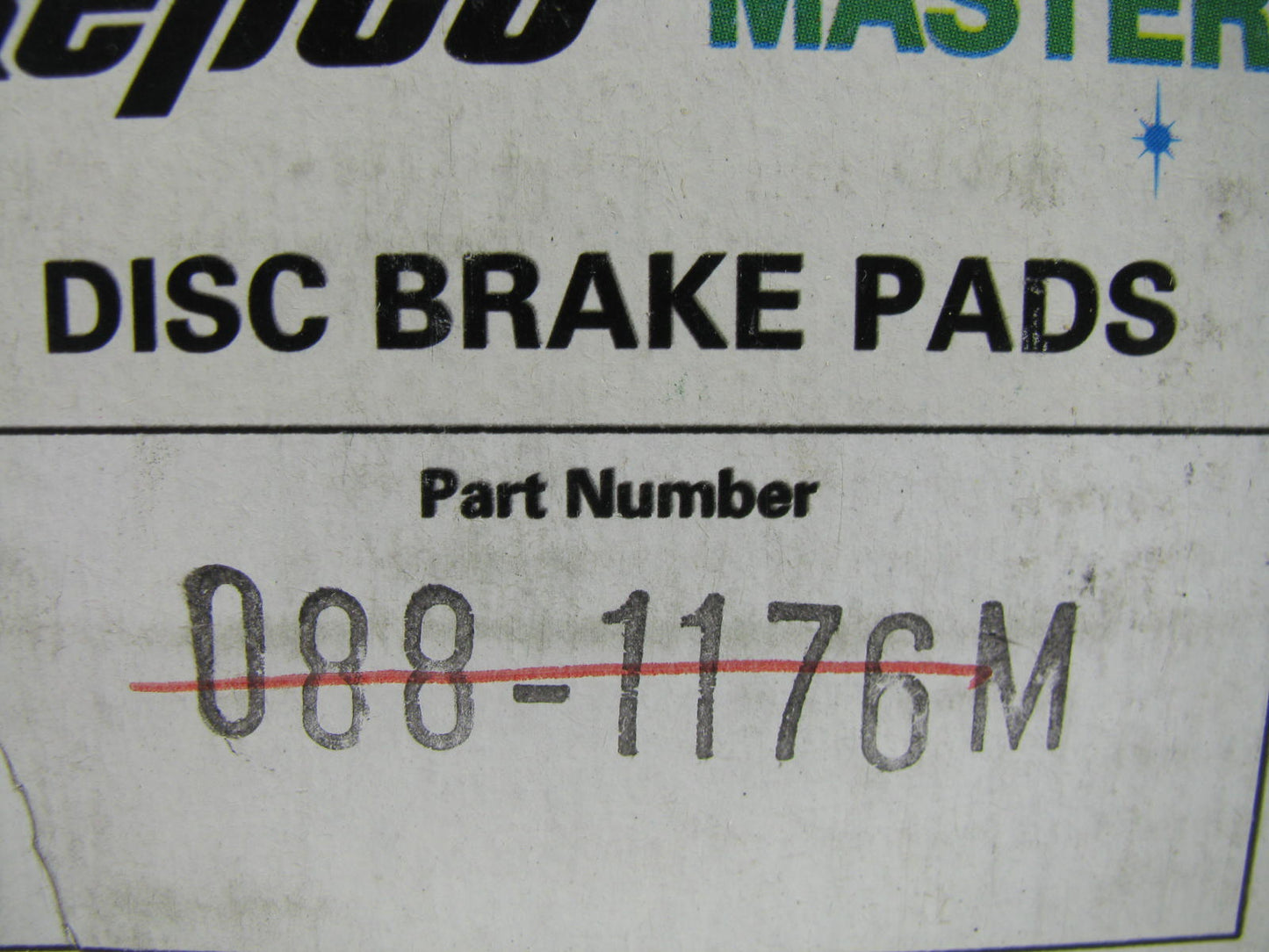 Repco 088-1176M Front Disc Brake Pad Set - Semi-Metallic