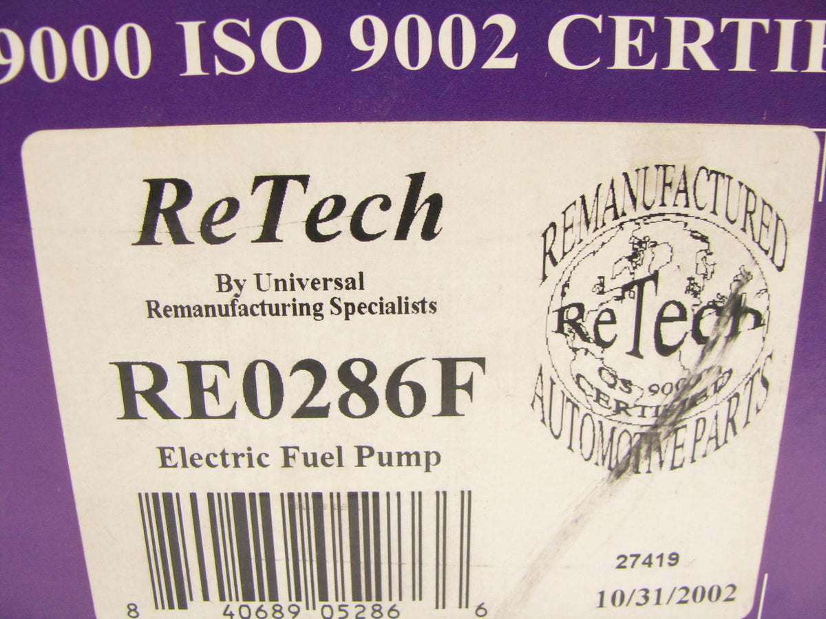REMAN Retech RE0286F Fuel Pump Assembly