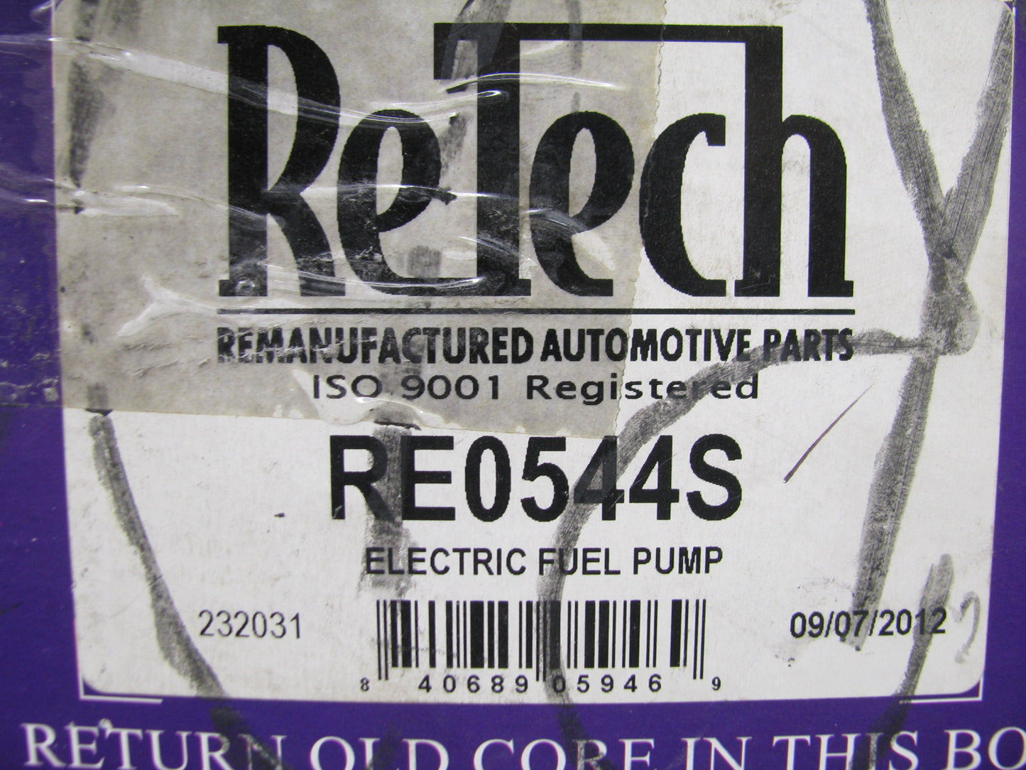 Retech RE0544S Remanufactured Electric In Tank Fuel Pump