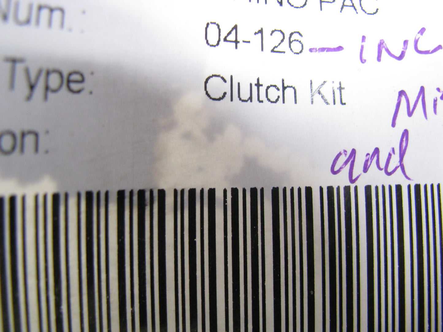 MISSING PILOT BEARING AND ALIGNMENT TOOL - Rhino Pac 04-126 Clutch Kit