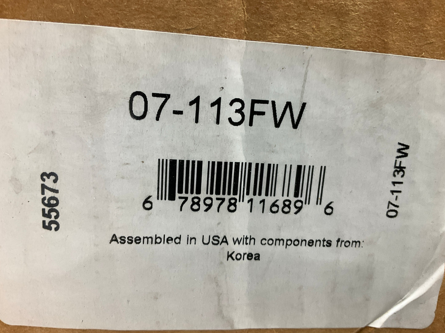 INCOMPLETE, COMES AS SHOWN - Rhino Pac 07-113FW Clutch Kit