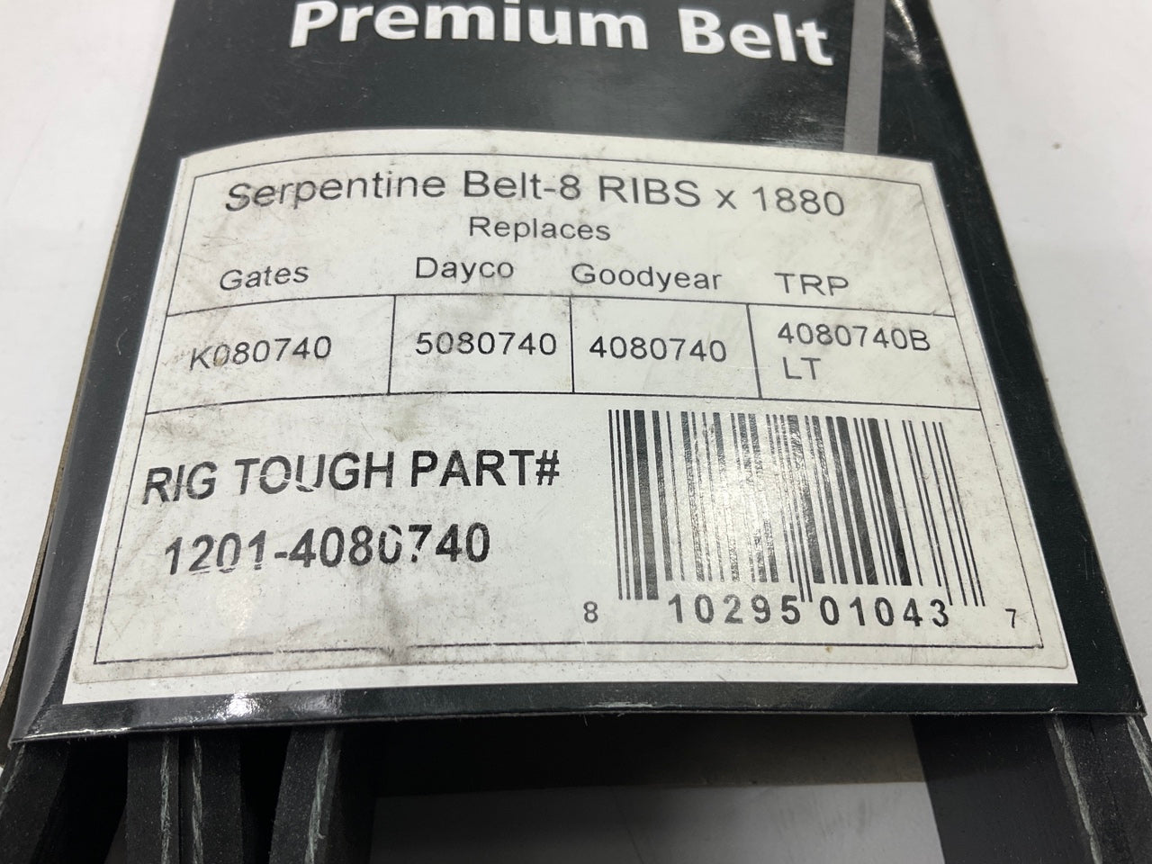Rig Tough 1201-4080740 Serpentine Belt