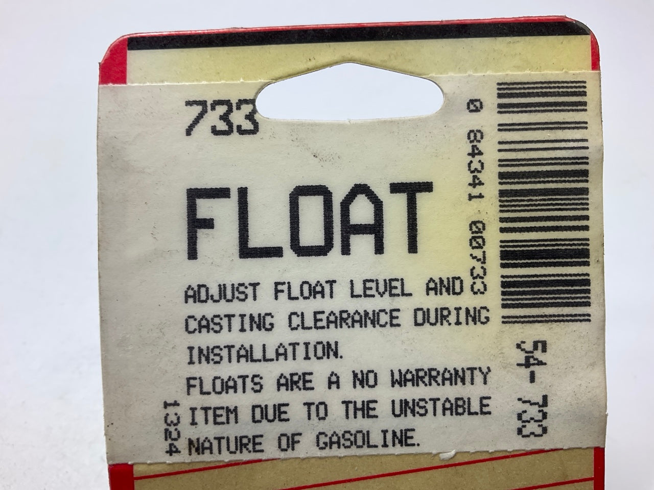 Roadpro 733 Carburetor Float For Holley Weber 2-BBL 5200