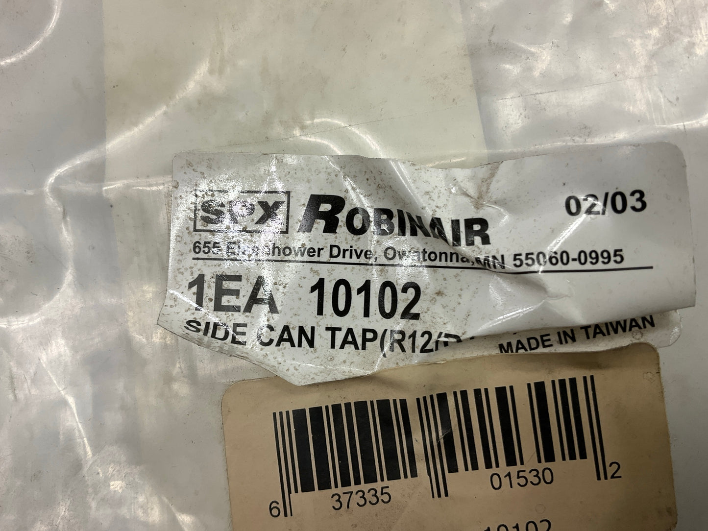 Robinair 10102 Side Can Tap For 134a