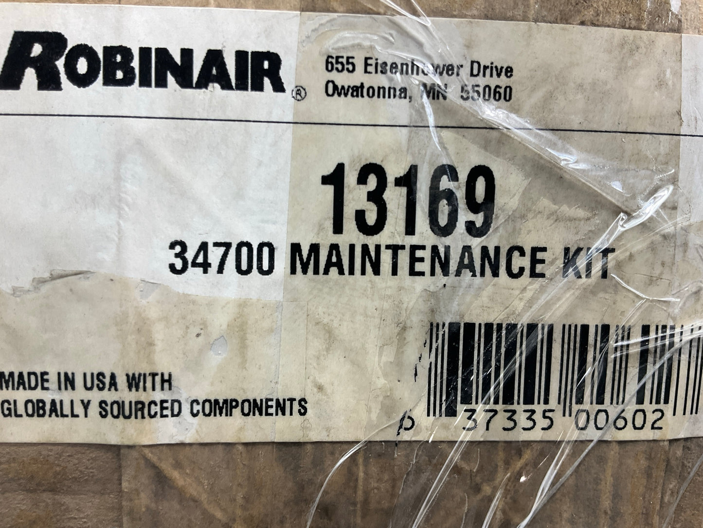 Robinair 13169 Spin-On Filter Maintenance Kit W/ 34430 Filter & 16 Oz Vacuum Oil