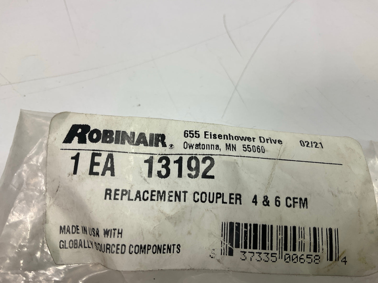 Robinair 13192 Replacement Coupling Coupler - 4, 6 & 10 CFM Vacuum Pumps