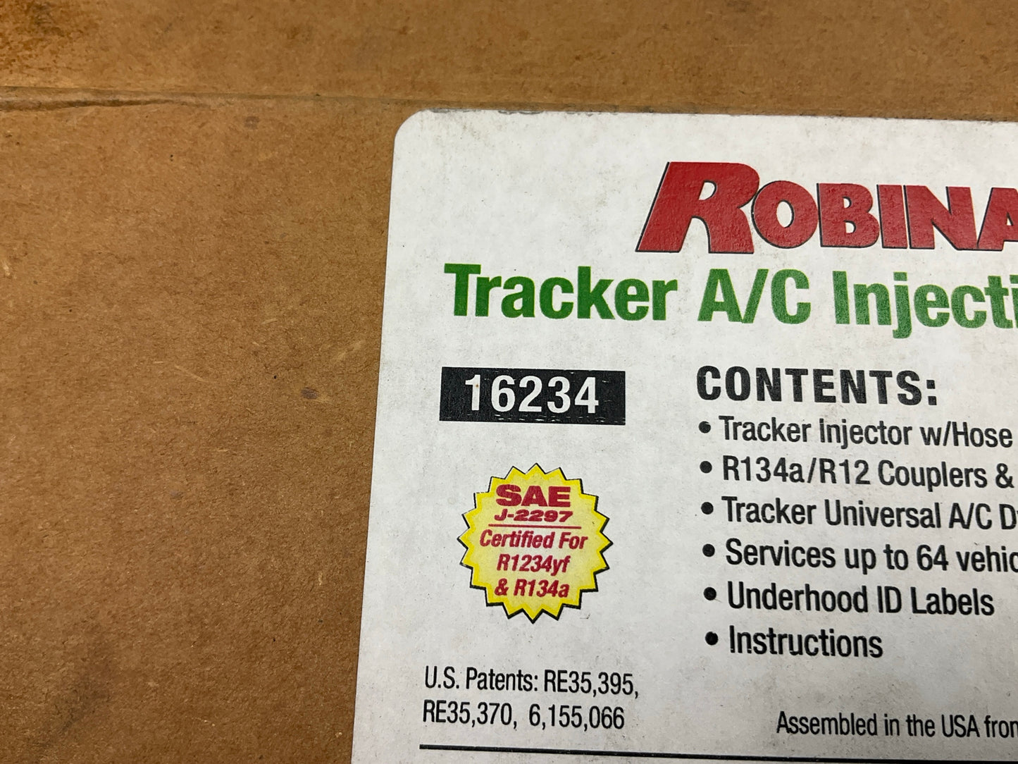 Robinair Tracker 16234 A/C Injection System: A/C Fluorescent Dye & Injector Gun